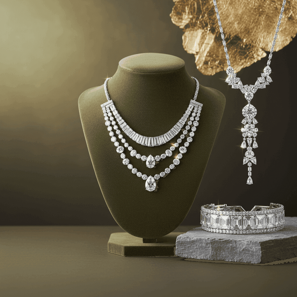 Statement Diamond Necklaces