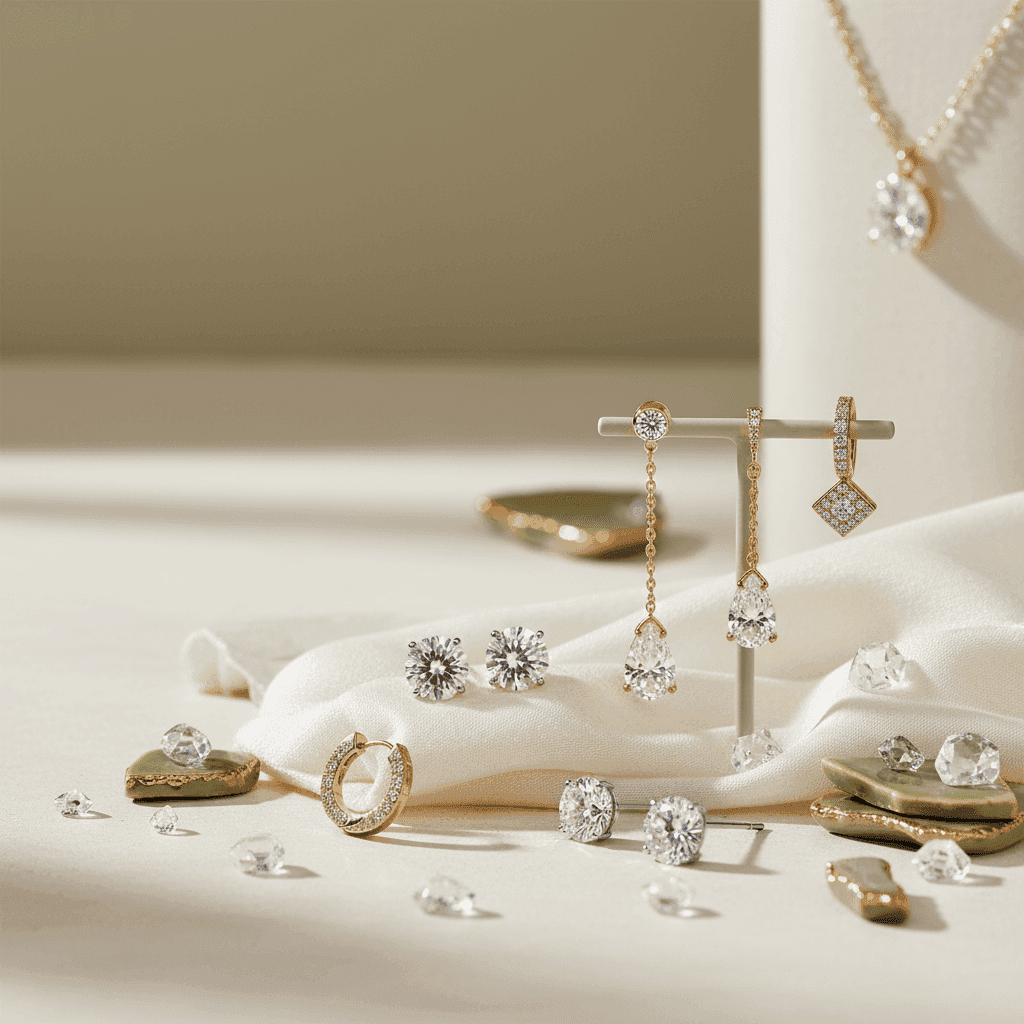 Elegant Diamond Earrings